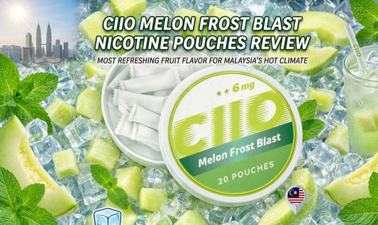 CIIO Melon Frost Blast Nicotine Pouches Review: Most Refreshing Fruit Flavor for Malaysia’s Hot Climate