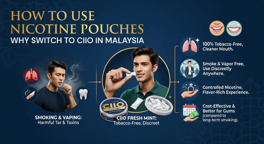 Why Switch from Smoking & Vaping to Tobacco-Free Nicotine Pouches Like CIIO in Malaysia